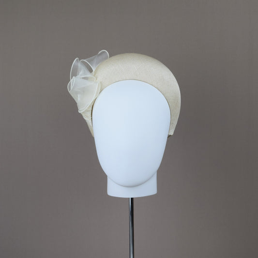 Ivory Straw Wedding Guest Headband