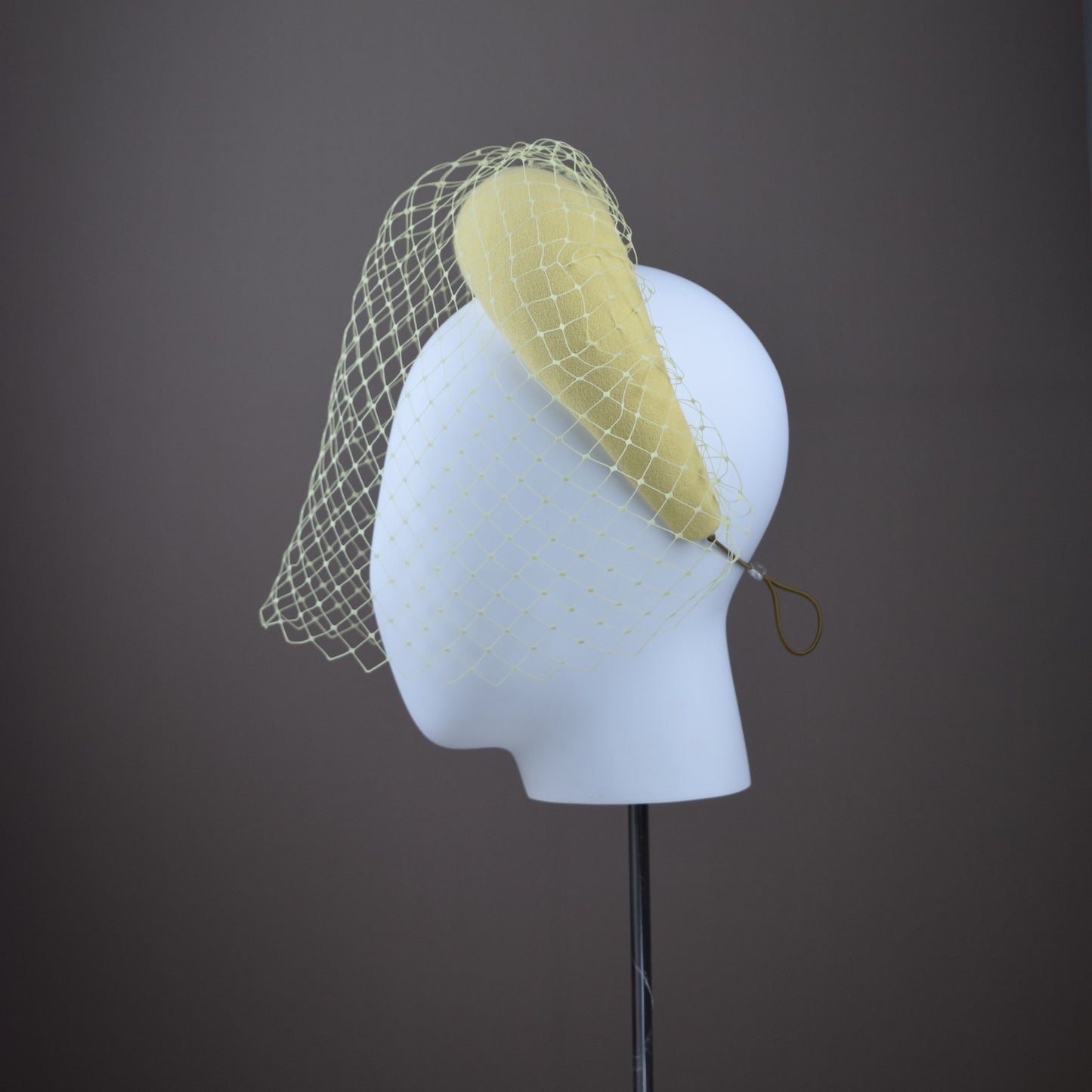 Primrose Yellow Crepe Wedding Guest Headband