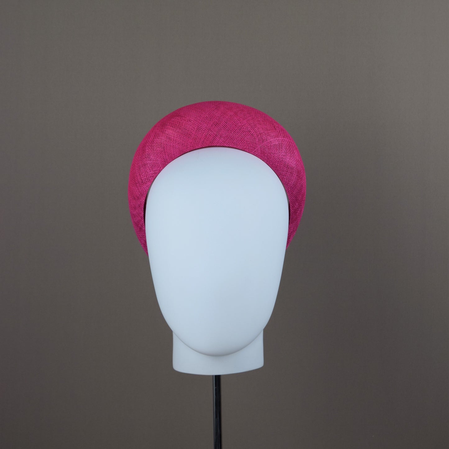 Cerise Pink Straw Wedding Guest Headband