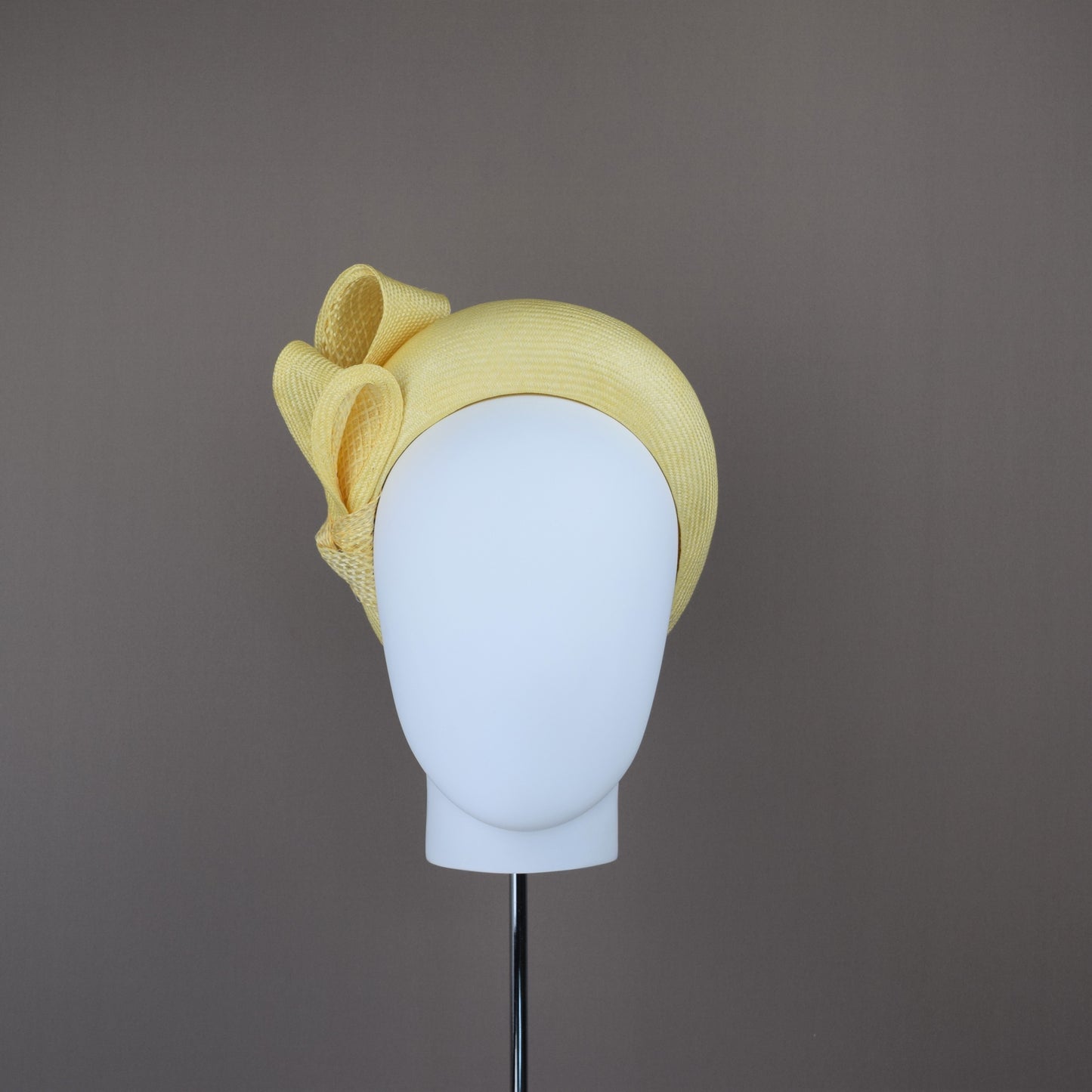 Primrose Yellow Straw Wedding Guest Headband