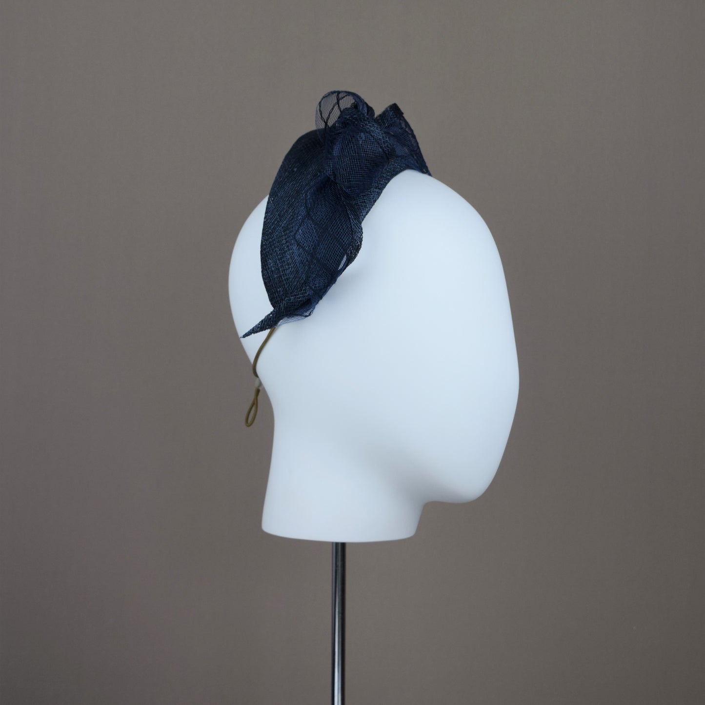 Dark Navy Straw Wedding Headband