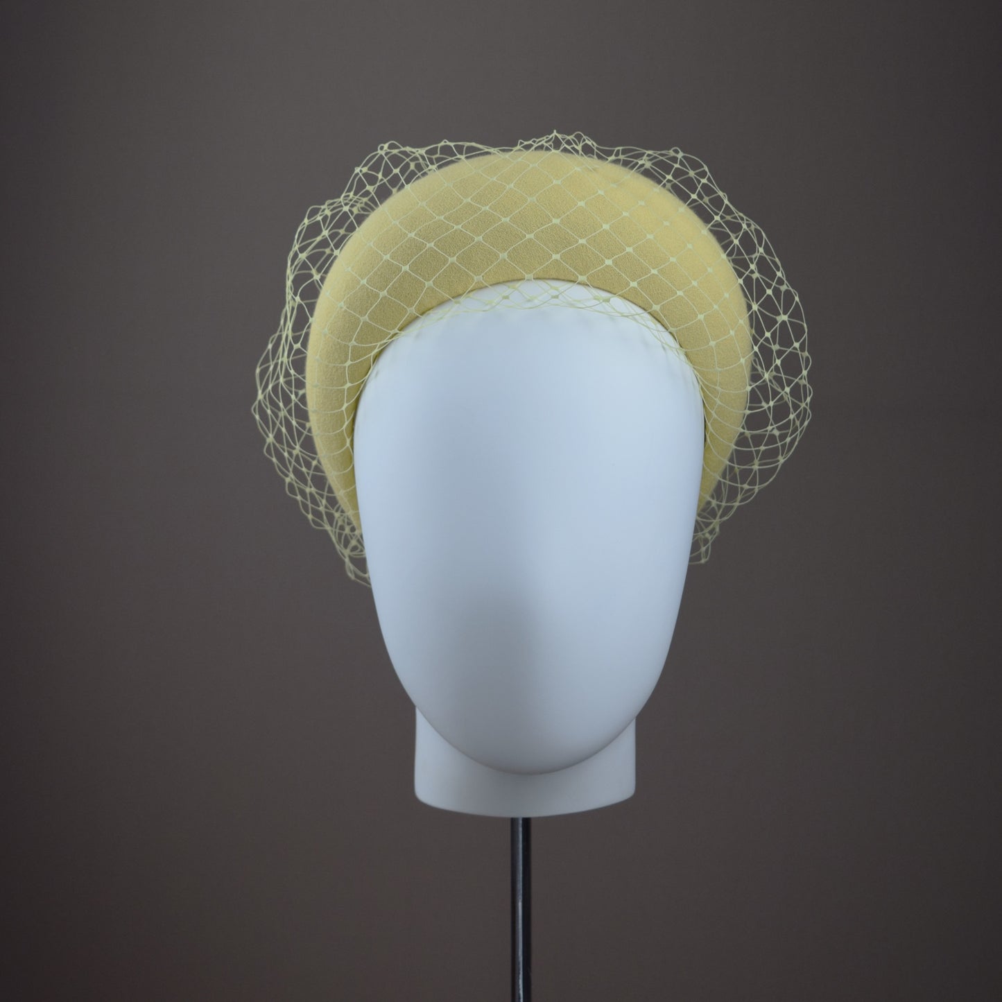 Primrose Yellow Crepe Wedding Guest Headband