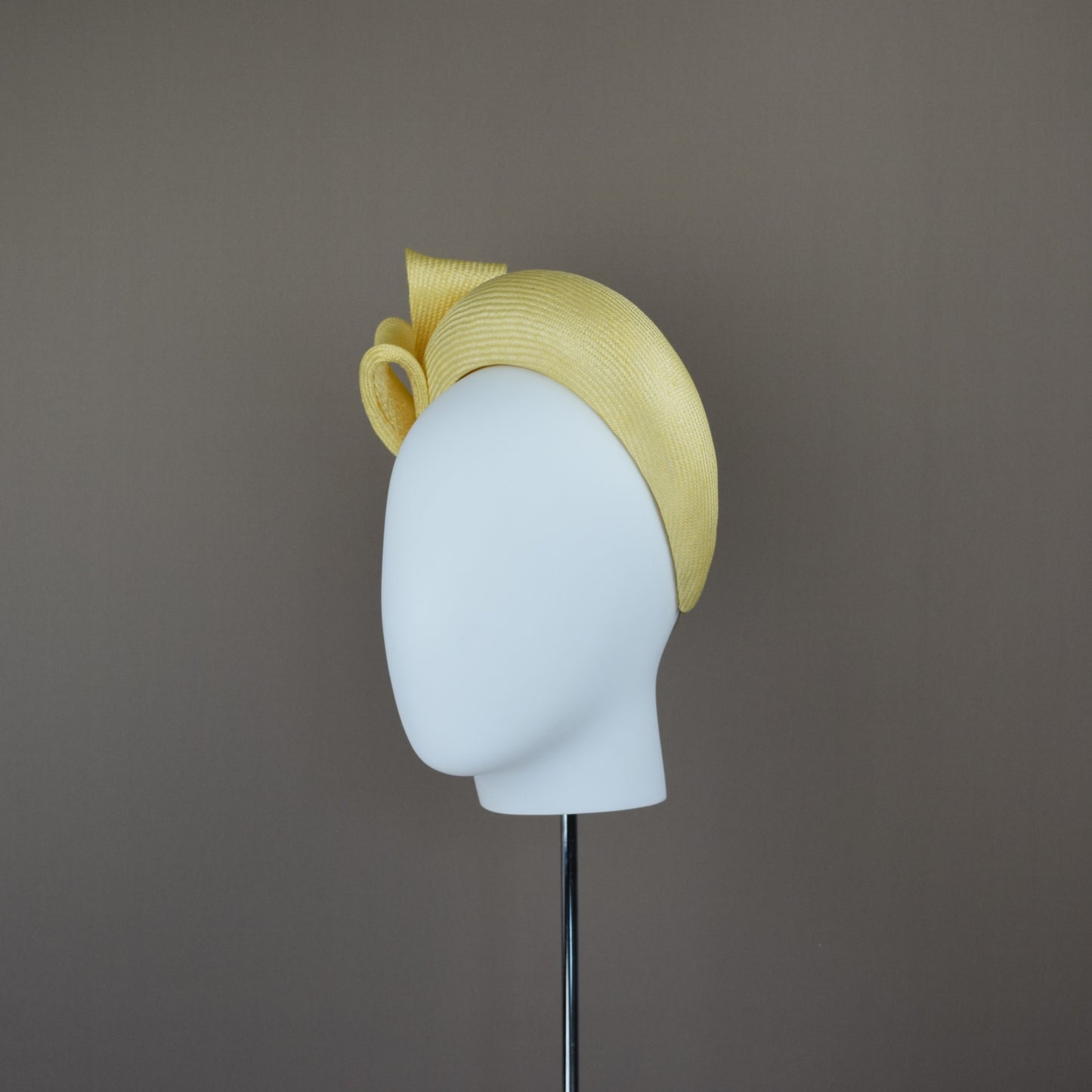 Primrose Yellow Straw Wedding Guest Headband