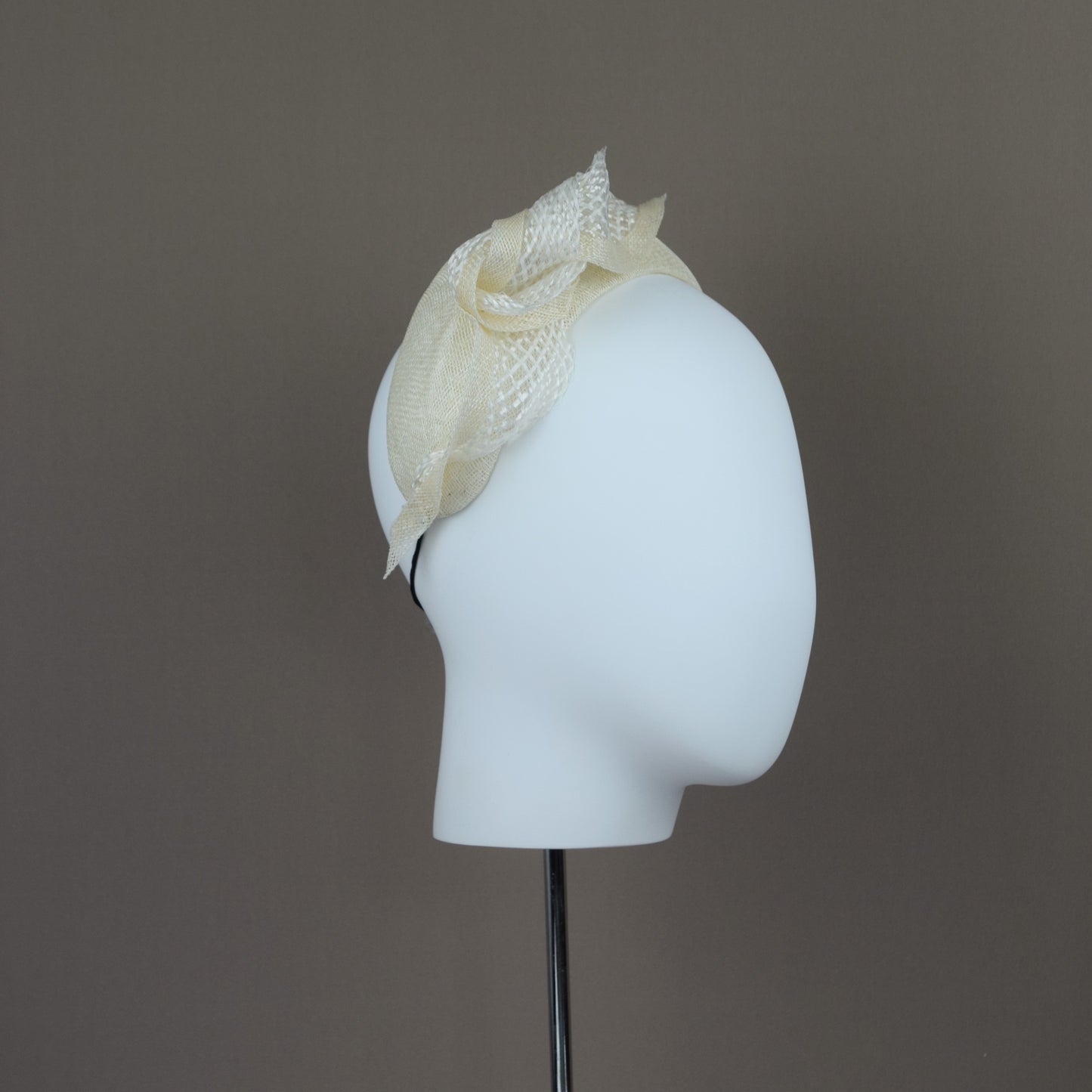 Ivory Straw Wedding Guest Headband