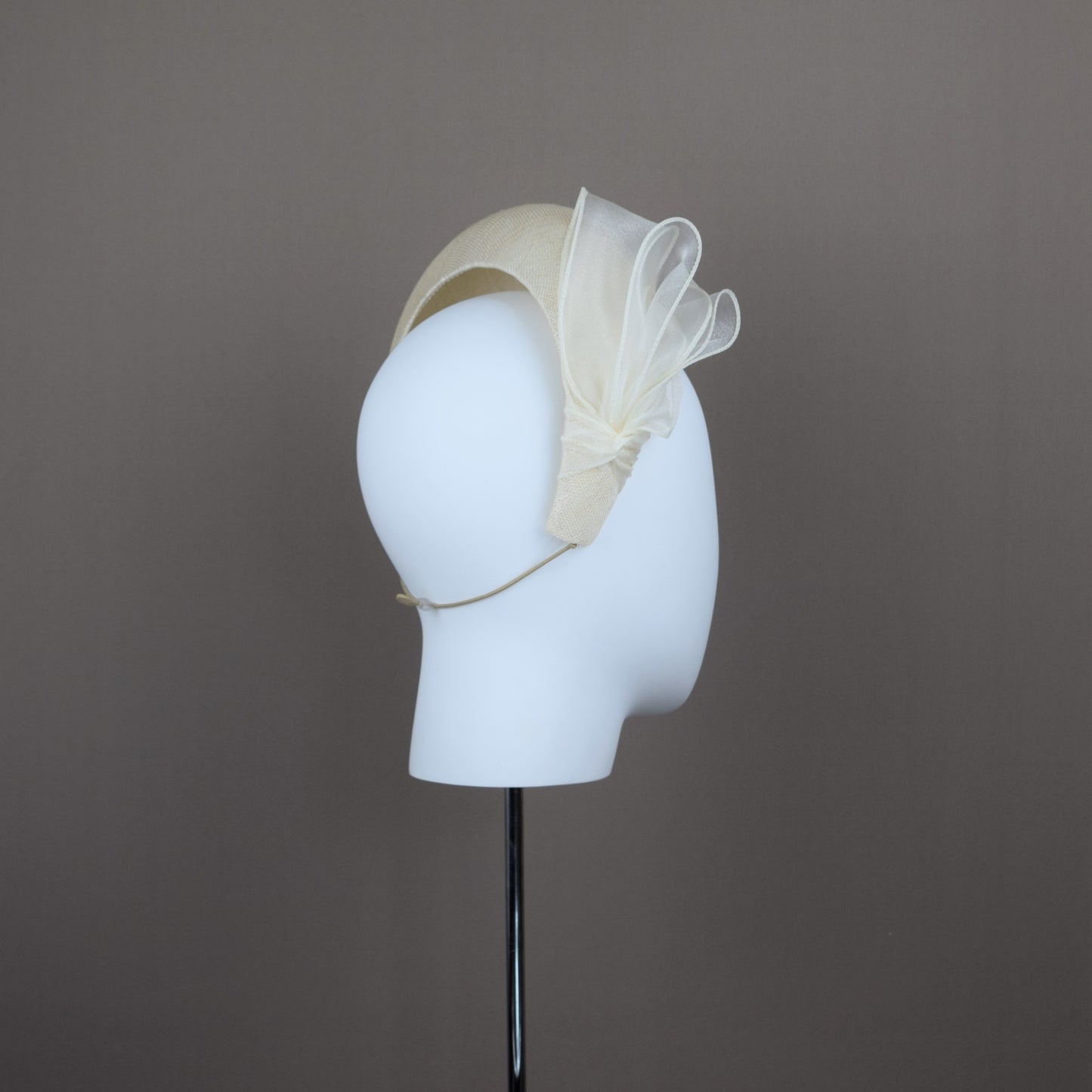 Ivory Straw Wedding Guest Headband