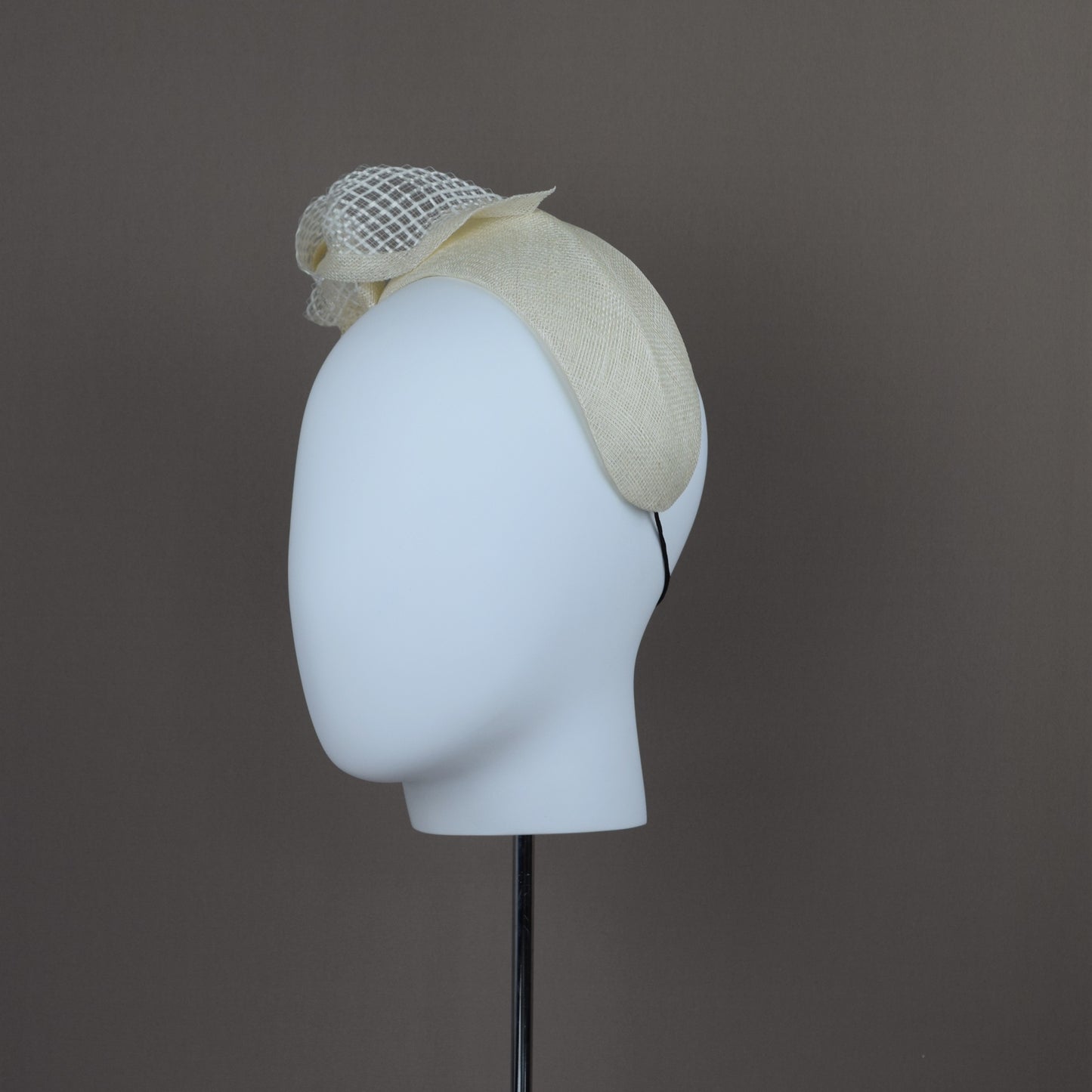 Ivory Straw Wedding Guest Headband