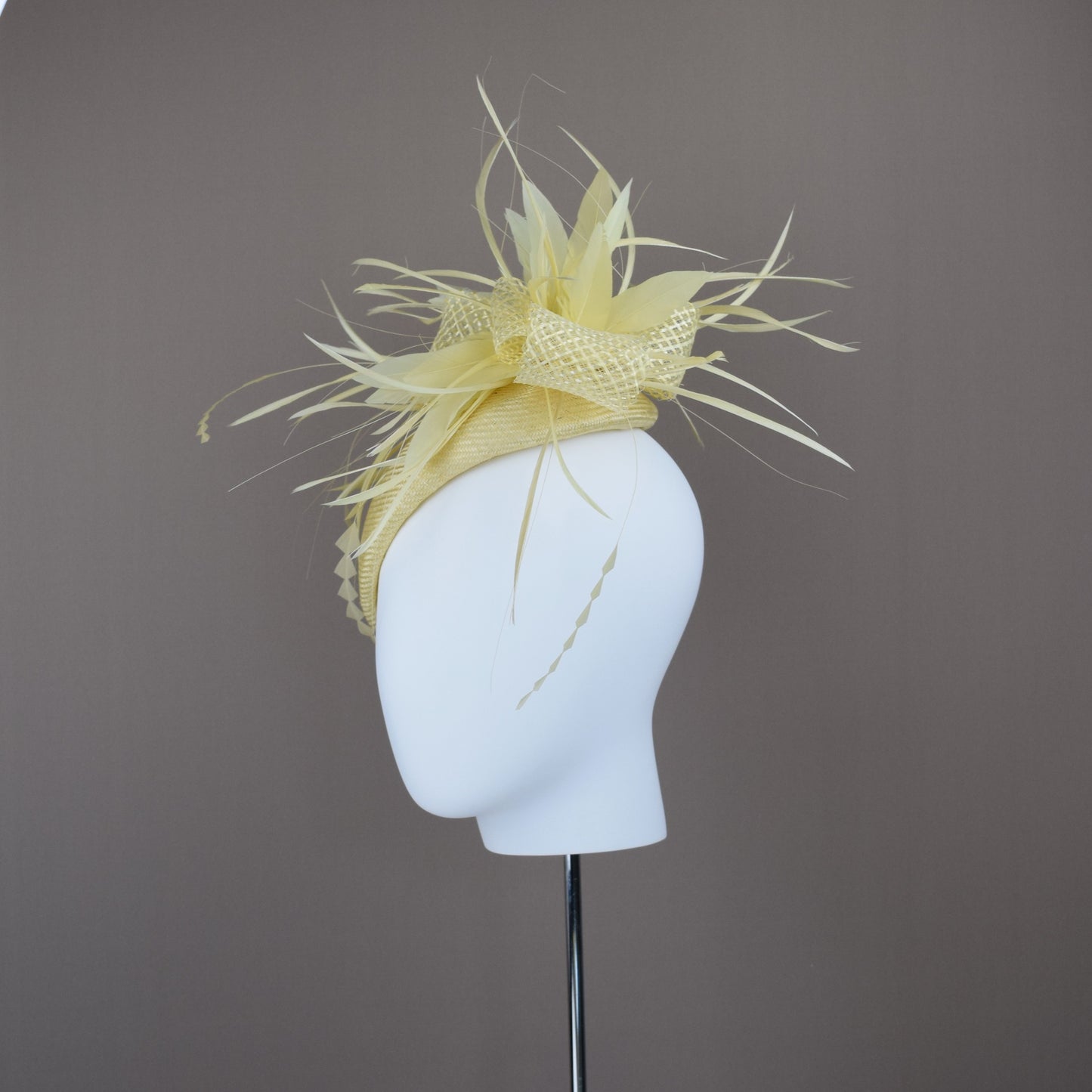 Primrose Yellow Straw Duchess Style Hat