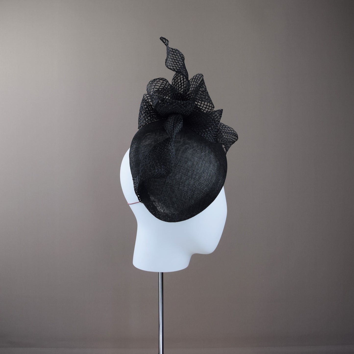 Black Straw Duchess Style Hat