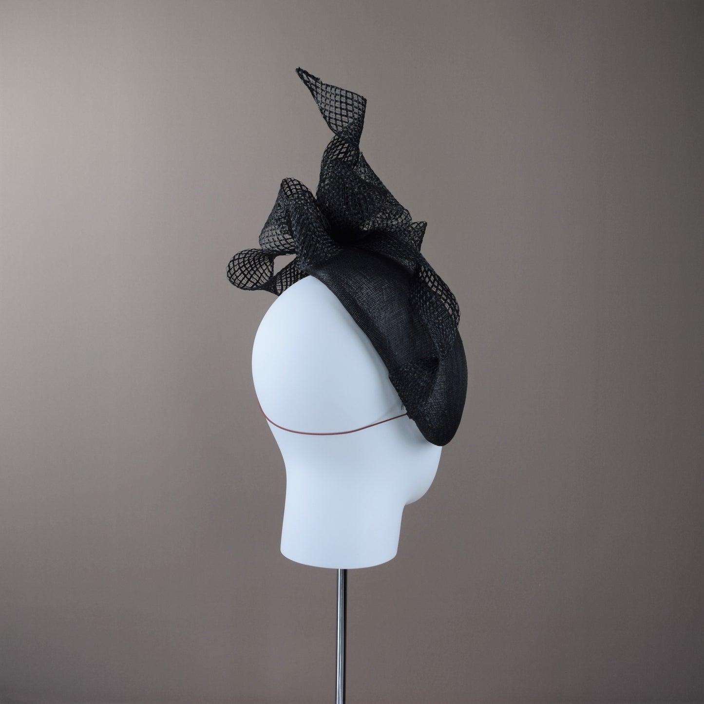 Black Straw Duchess Style Hat