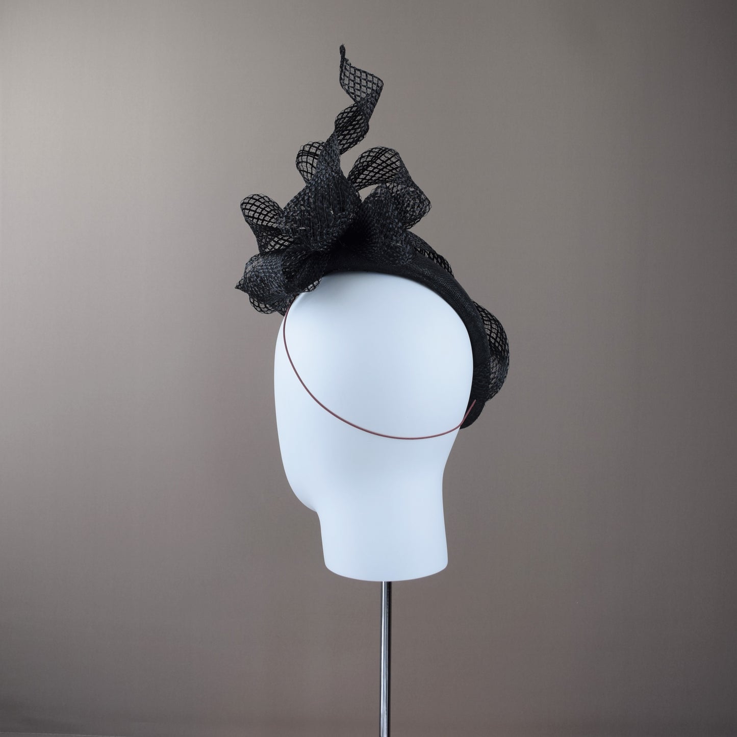 Black Straw Duchess Style Hat