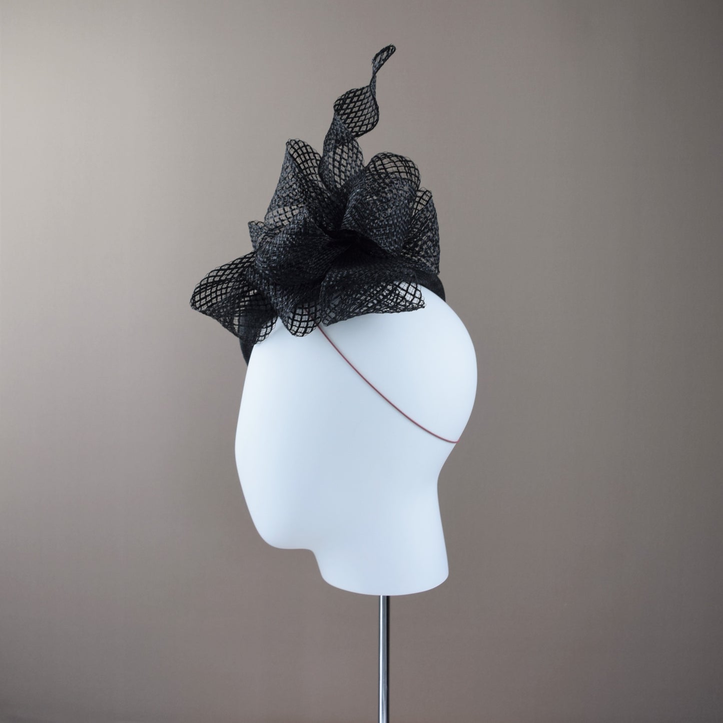 Black Straw Duchess Style Hat