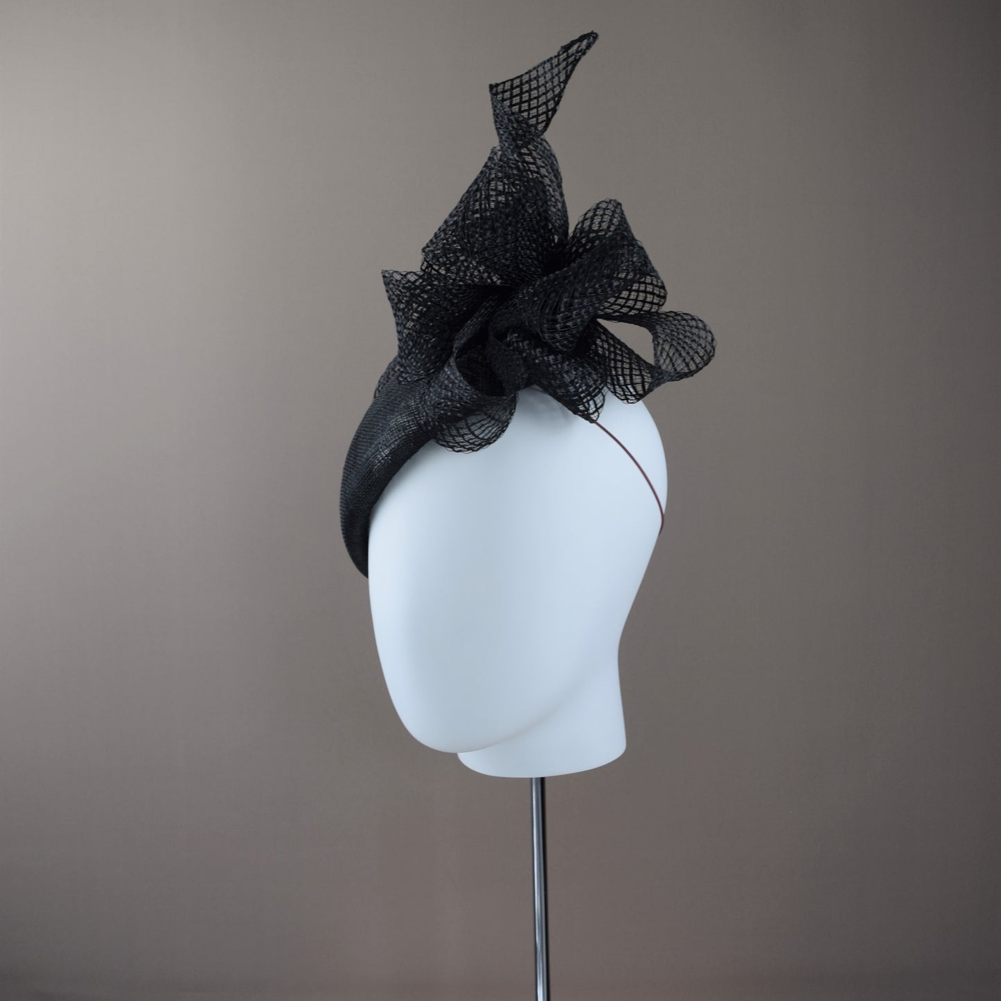 Black Straw Duchess Style Hat