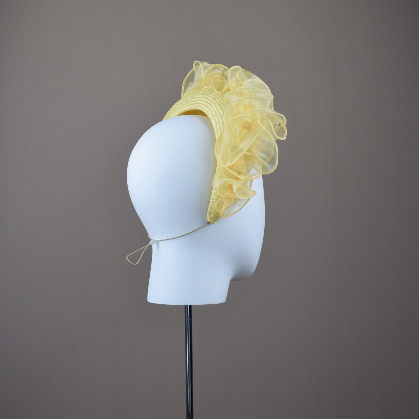 Primrose Yellow Straw Wedding Guest Headband