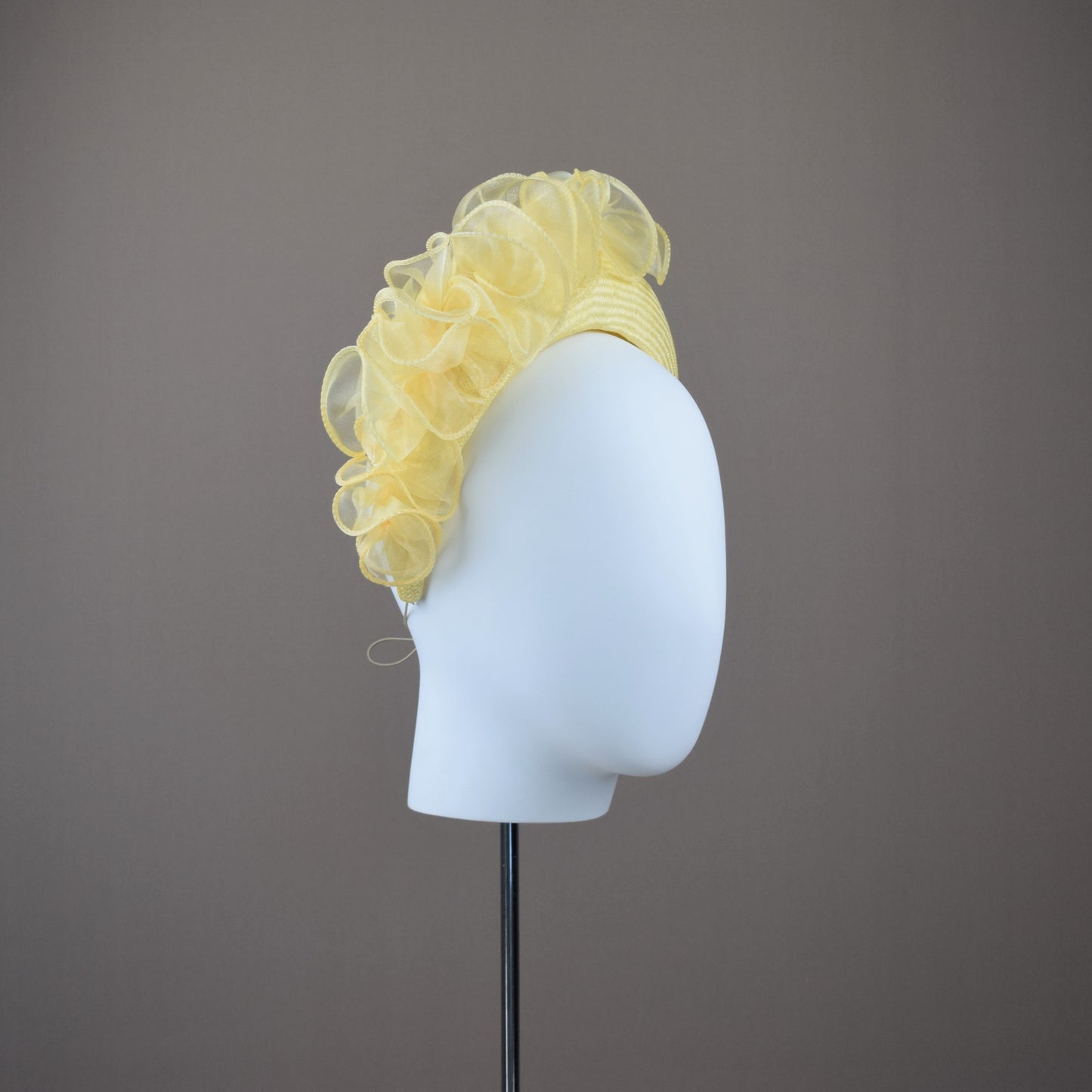 Primrose Yellow Straw Wedding Guest Headband