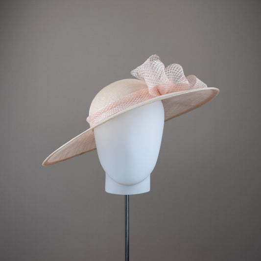 Royal Ascot Blush Wide Brimmed Hat