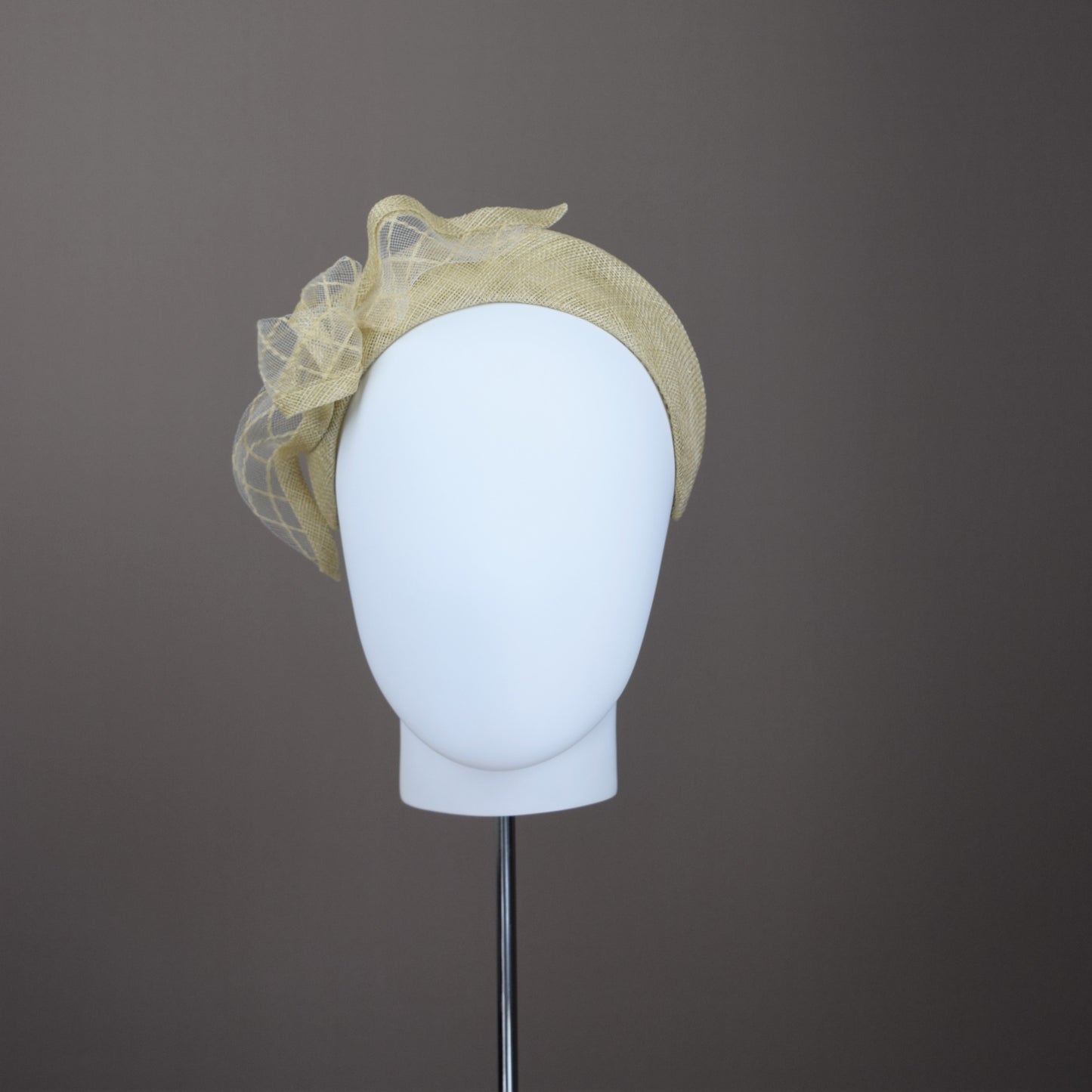 Ivory Straw Wedding Guest Headband