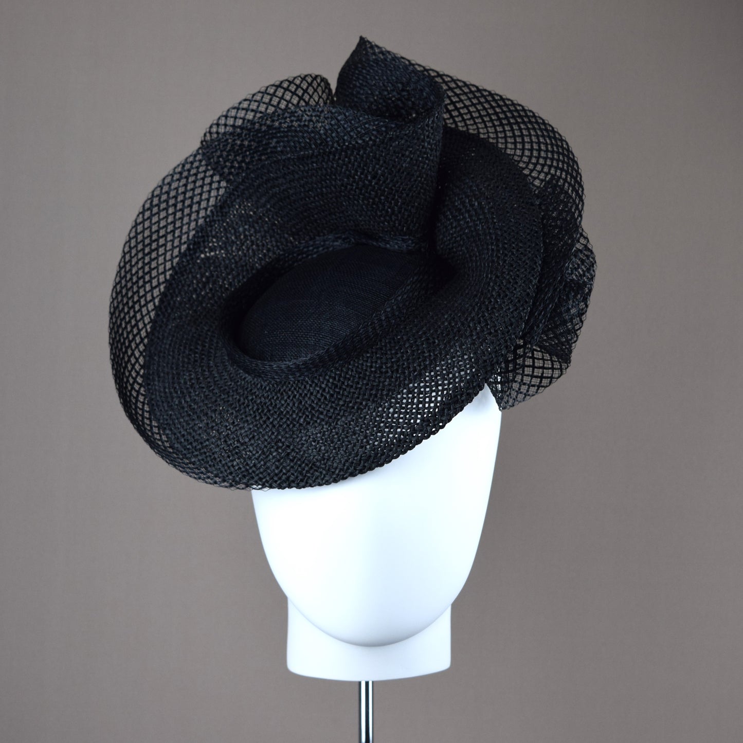 Black Straw Wedding Guest Hat