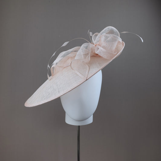 Peach Fuzz Large Saucer Hat