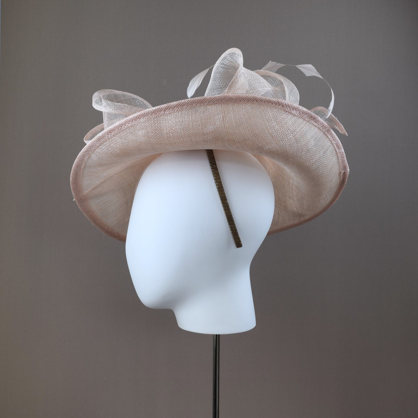 Peach Fuzz Large Saucer Hat