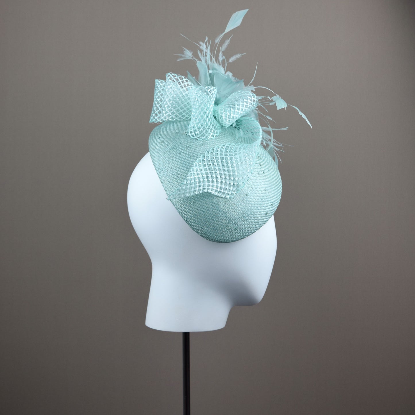 Mint Green Straw Duchess Style Hat