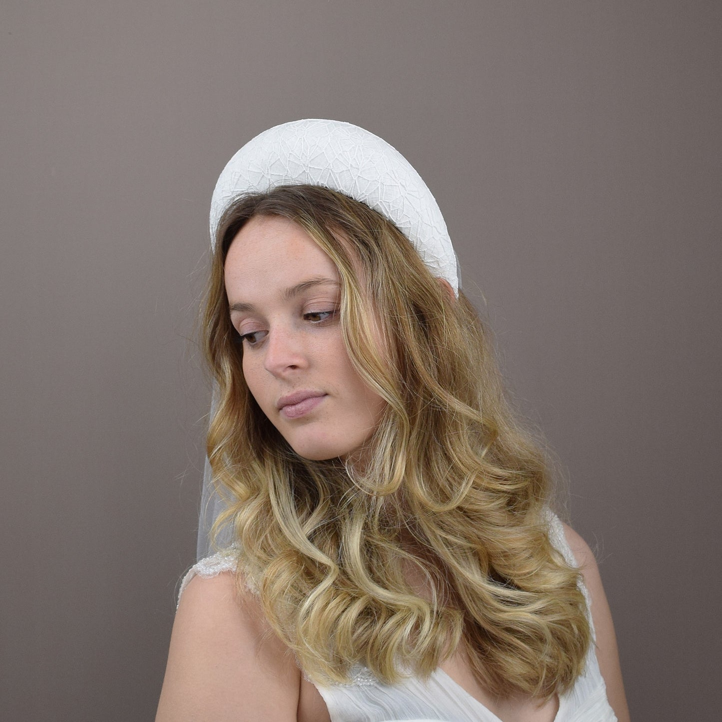 Milk White Linen and Irish Lace Headband