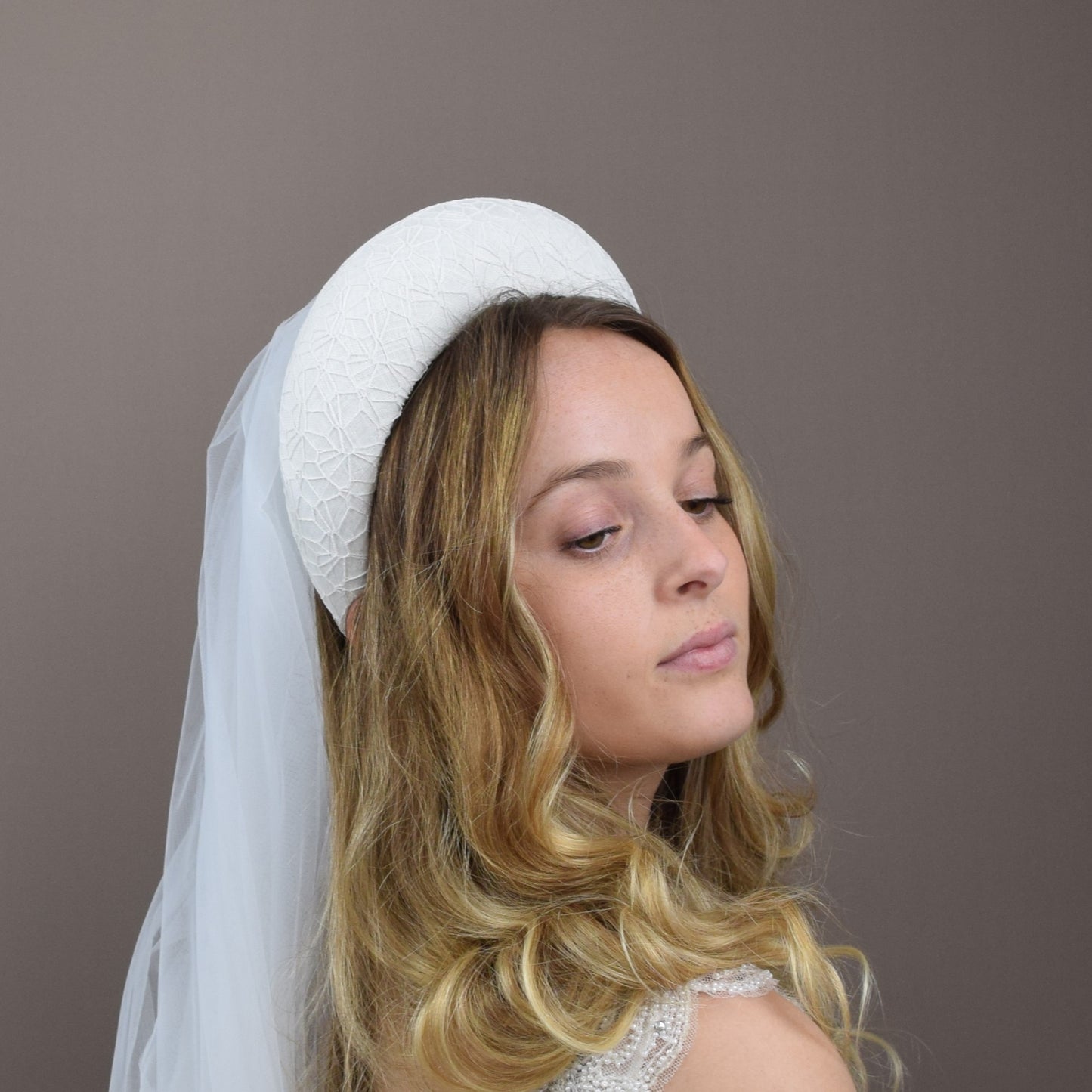 Milk White Linen and Irish Lace Headband