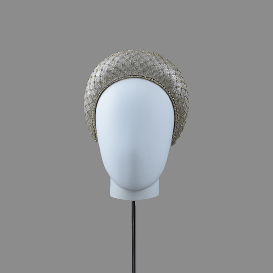 White Gold Diamante  Headband