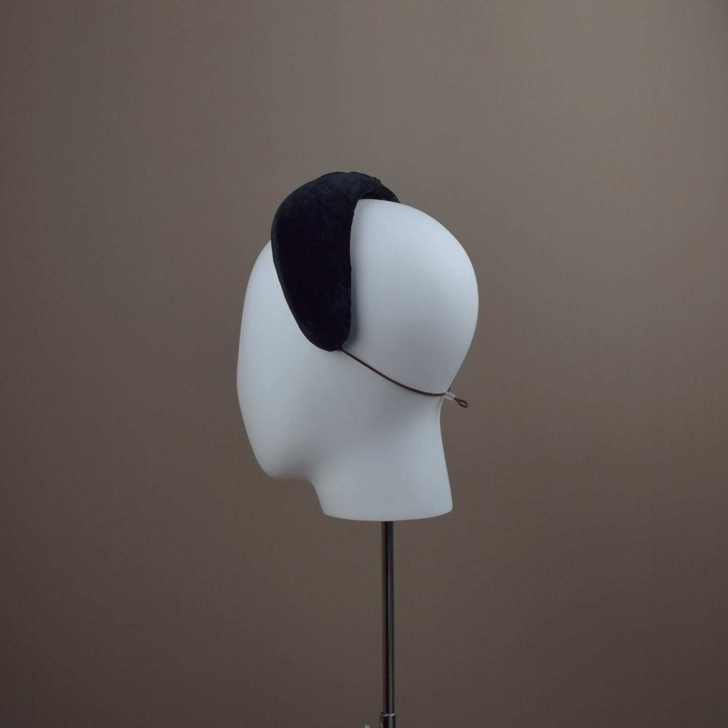 Black Silk Velvet Headband