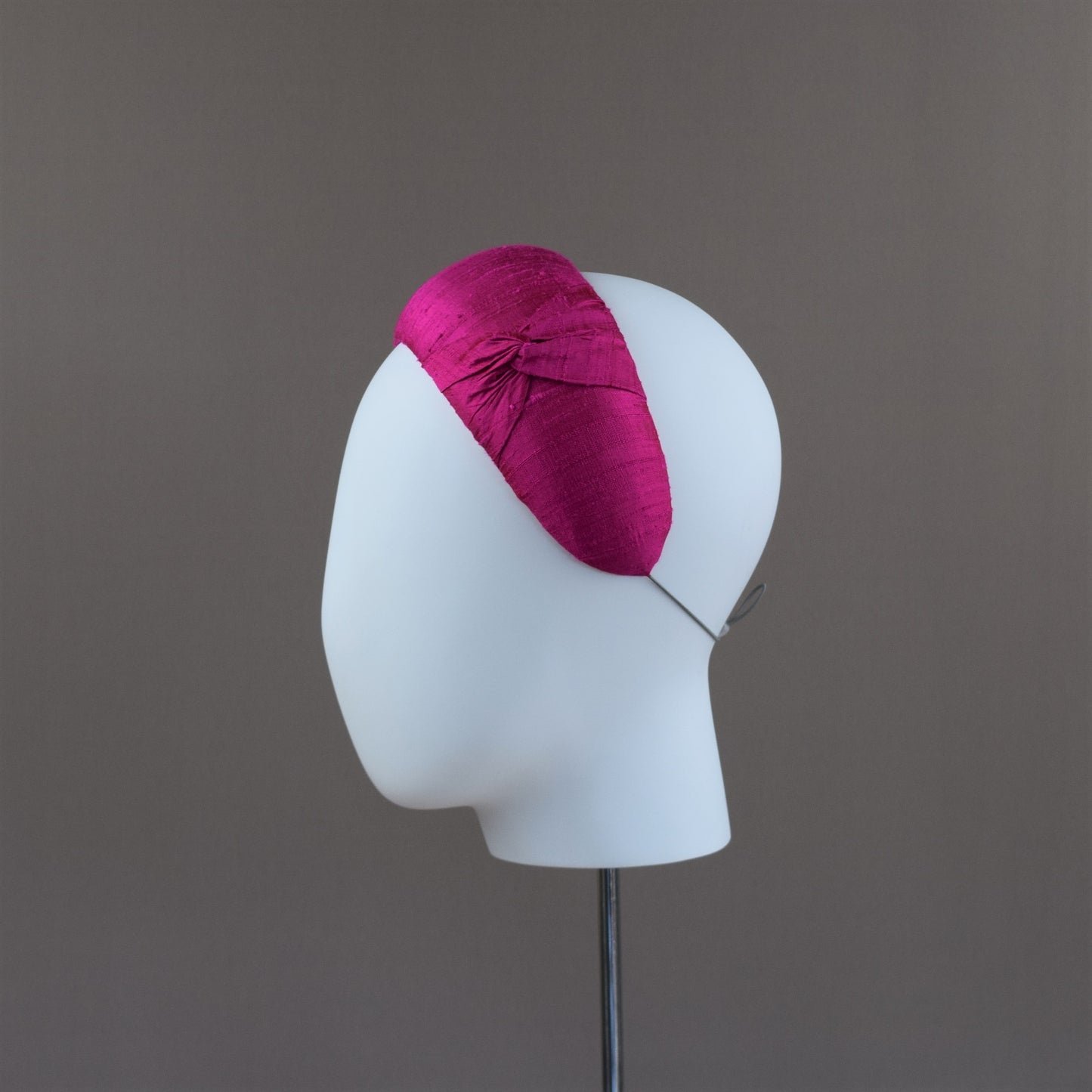 Raw Silk Hot Pink Headband