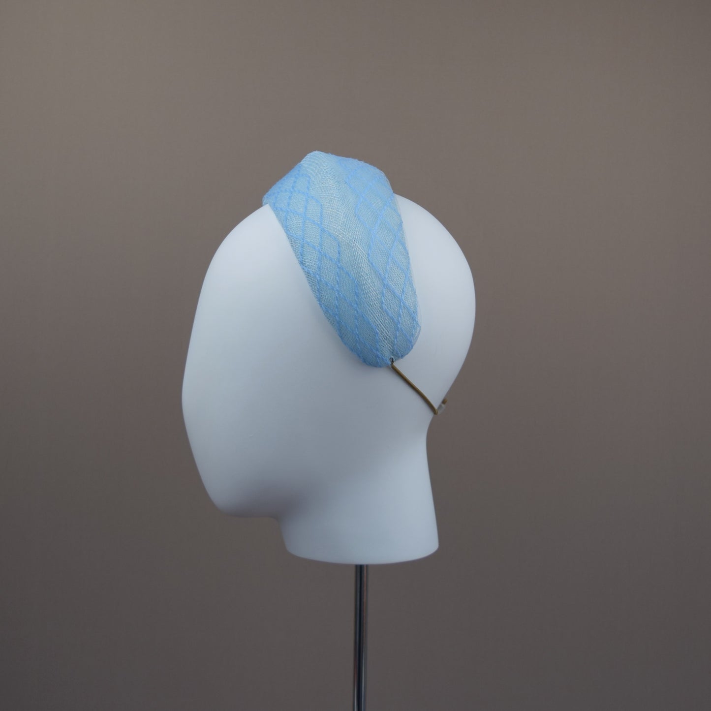 Powder Blue Wedding Guest Headband with optional Veil