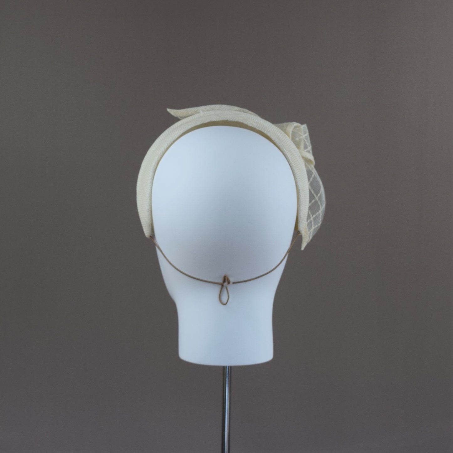 Ivory Straw Wedding Guest Headband