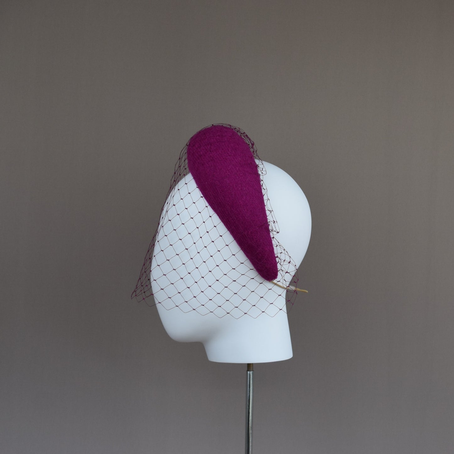 Magenta Harris Wool Wedding Guest Headband