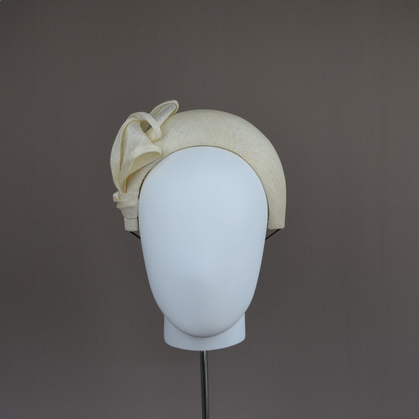 Ivory Cream Straw Headband