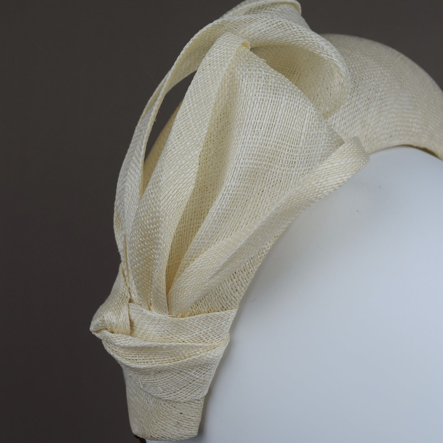 Ivory Cream Straw Headband