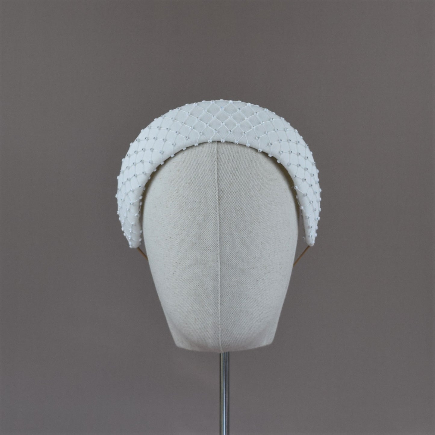 Ivory Crepe Diamonte Bridal Headband